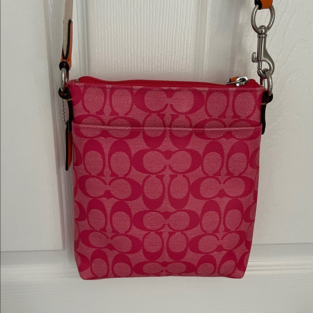 Coach ⭐️ Vibrant Pink and Orange Crossbody Bag - Picture 4 of 10